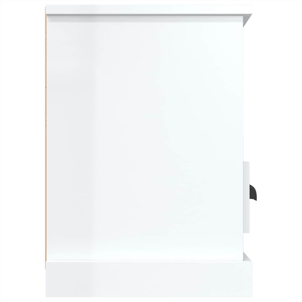 TV Cabinet High Gloss White 100x35x50 cm Engineered Wood