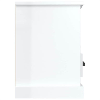 TV Cabinet High Gloss White 100x35x50 cm Engineered Wood