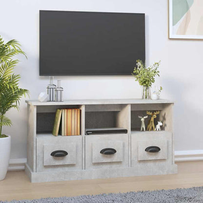 TV Cabinet Concrete Grey 100x35x50 cm Engineered Wood
