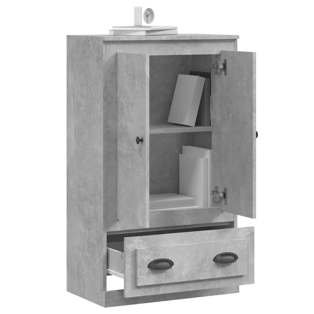 Highboard Concrete Grey 60x35,5x103,5 cm Engineered Wood