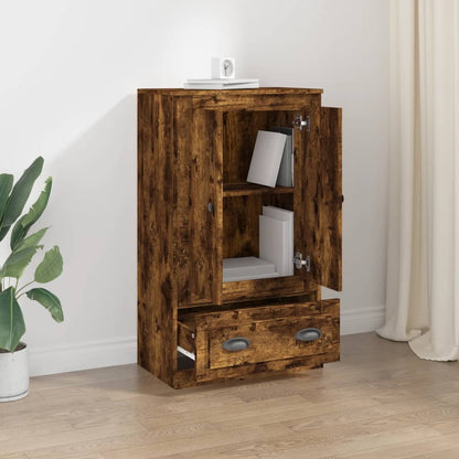Highboard Smoked Oak 60x35,5x103,5 cm Engineered Wood
