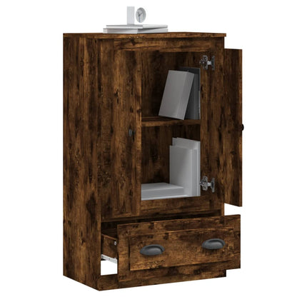 Highboard Smoked Oak 60x35,5x103,5 cm Engineered Wood