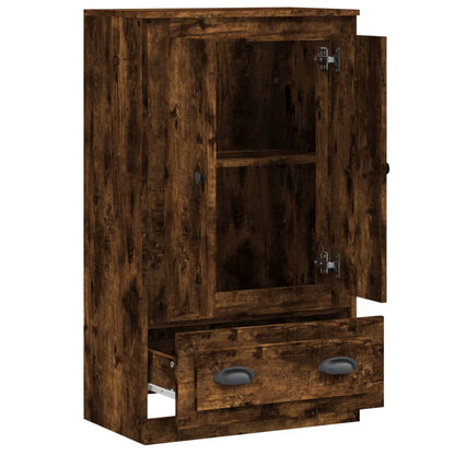 Highboard Smoked Oak 60x35,5x103,5 cm Engineered Wood