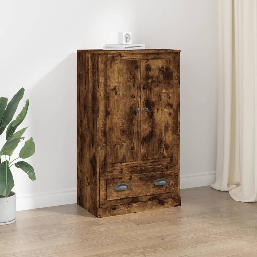 Highboard Smoked Oak 60x35,5x103,5 cm Engineered Wood