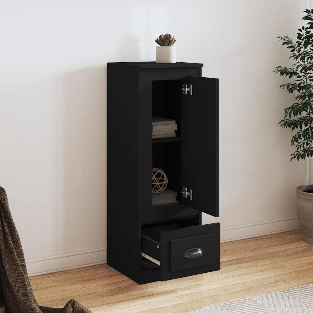 Highboard Black 36x35,5x103,5 cm Engineered Wood