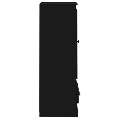 Highboard Black 36x35,5x103,5 cm Engineered Wood