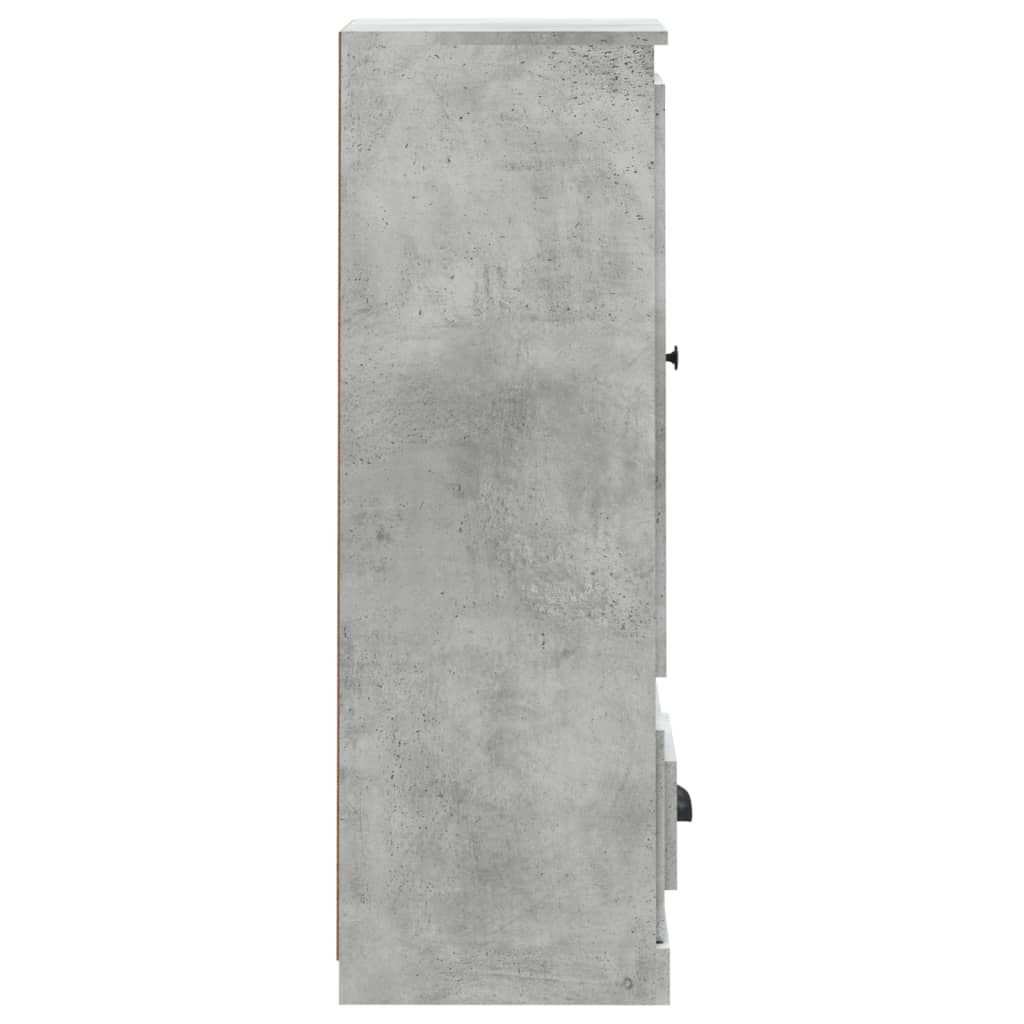 Highboard Concrete Grey 36x35,5x103,5 cm Engineered Wood