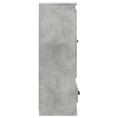 Highboard Concrete Grey 36x35,5x103,5 cm Engineered Wood