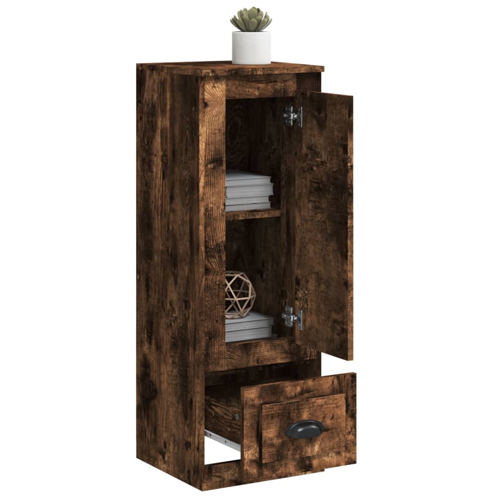 Highboard Smoked Oak 36x35,5x103,5 cm Engineered Wood