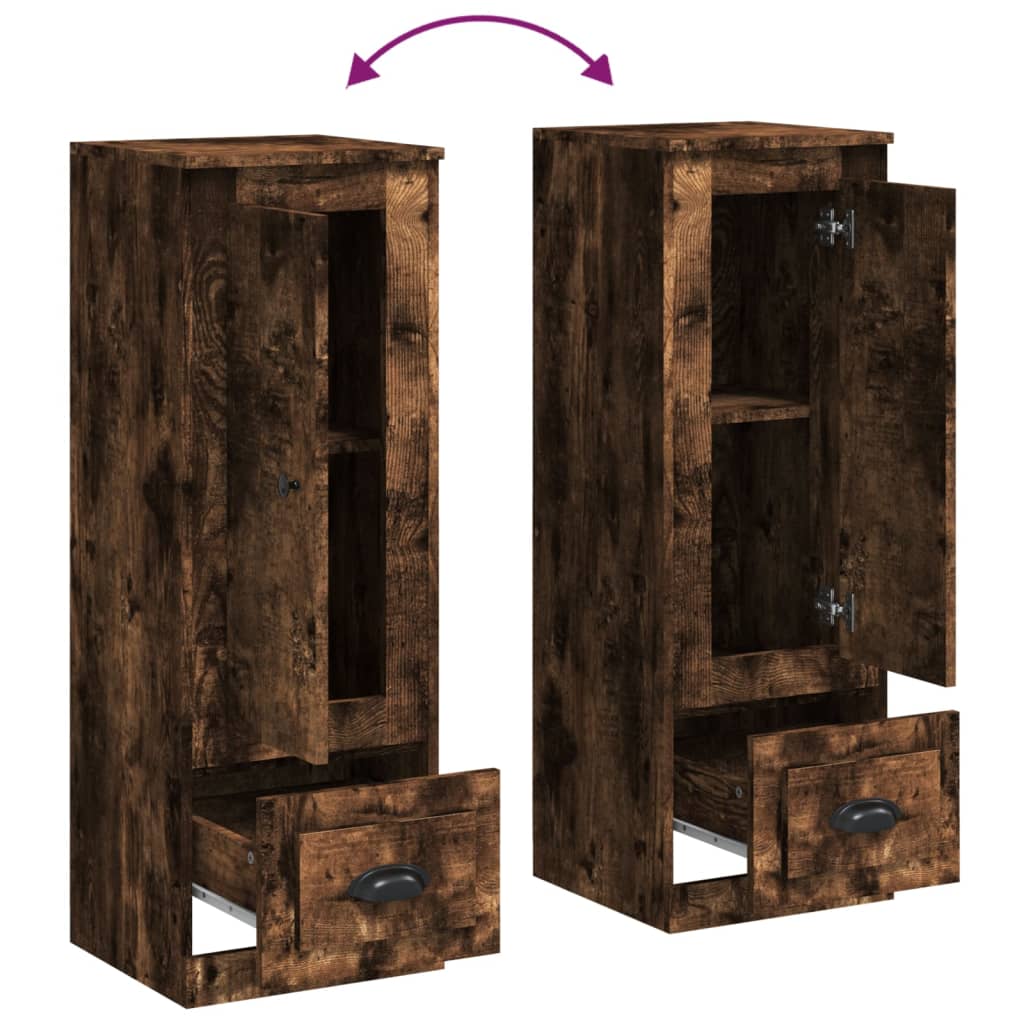 Highboard Smoked Oak 36x35,5x103,5 cm Engineered Wood
