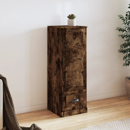 Highboard Smoked Oak 36x35,5x103,5 cm Engineered Wood