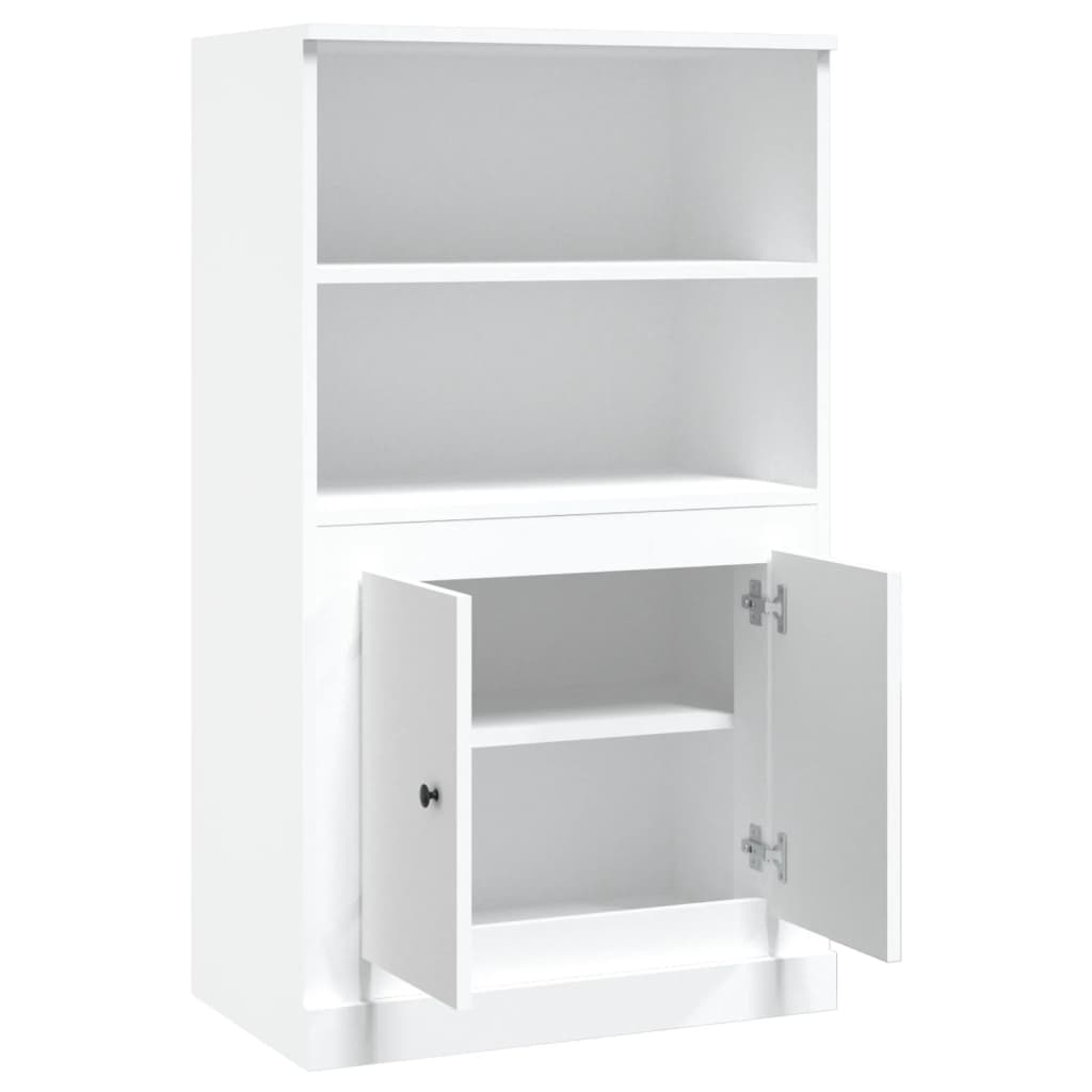 Highboard White 60x35,5x103,5 cm Engineered Wood