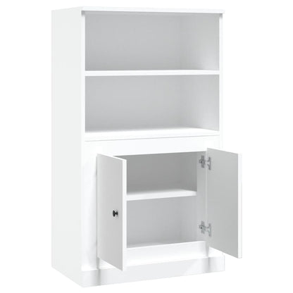 Highboard White 60x35,5x103,5 cm Engineered Wood