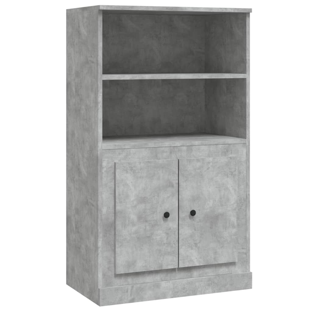 Highboard Concrete Grey 60x35,5x103,5 cm Engineered Wood