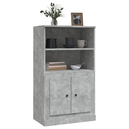 Highboard Concrete Grey 60x35,5x103,5 cm Engineered Wood
