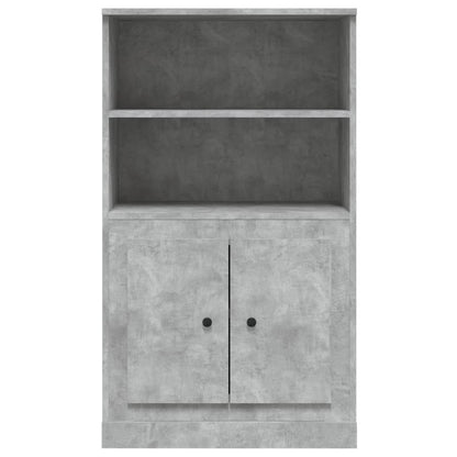 Highboard Concrete Grey 60x35,5x103,5 cm Engineered Wood