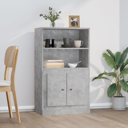 Highboard Concrete Grey 60x35,5x103,5 cm Engineered Wood