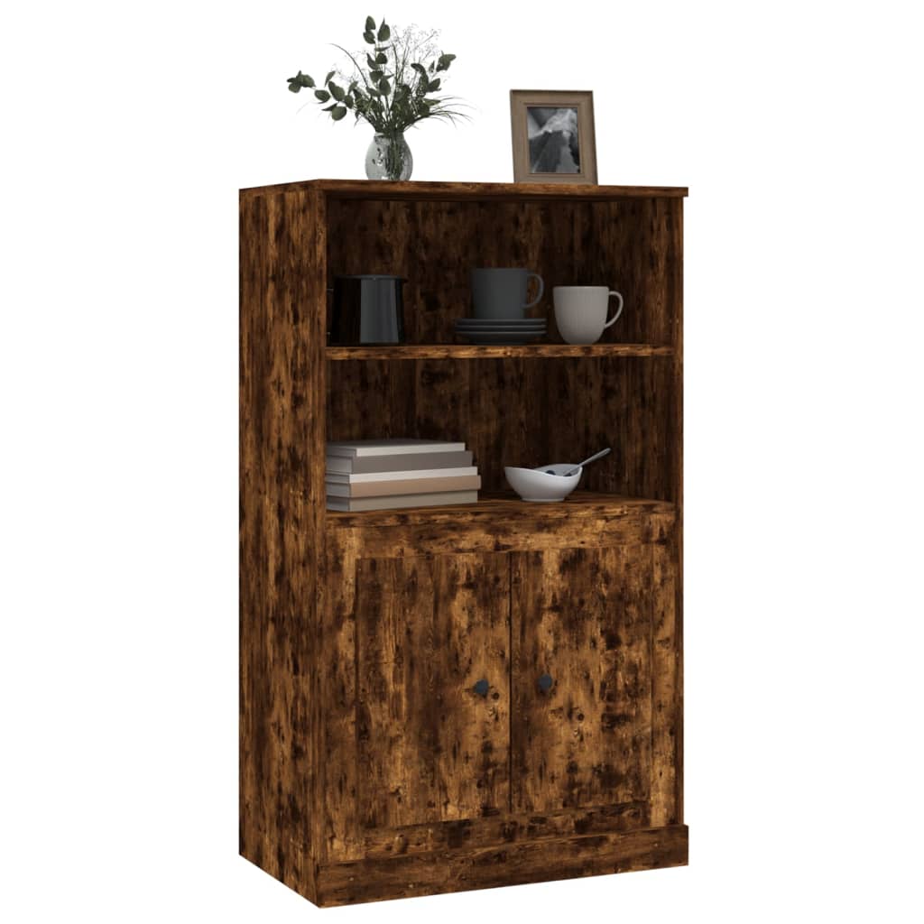 Highboard Smoked Oak 60x35,5x103,5 cm Engineered Wood