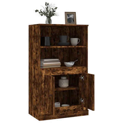 Highboard Smoked Oak 60x35,5x103,5 cm Engineered Wood