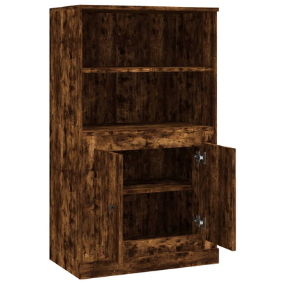Highboard Smoked Oak 60x35,5x103,5 cm Engineered Wood