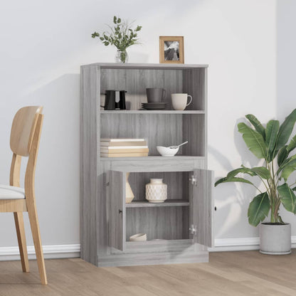 Highboard Grey Sonoma 60x35,5x103,5 cm Engineered Wood