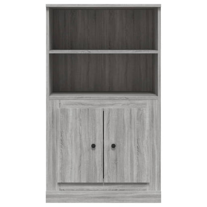 Highboard Grey Sonoma 60x35.5x103.5 cm Engineered Wood