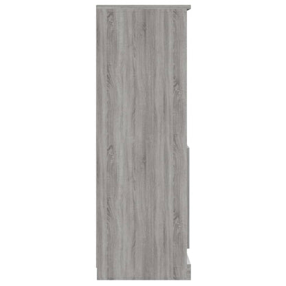 Highboard Grey Sonoma 60x35,5x103,5 cm Engineered Wood