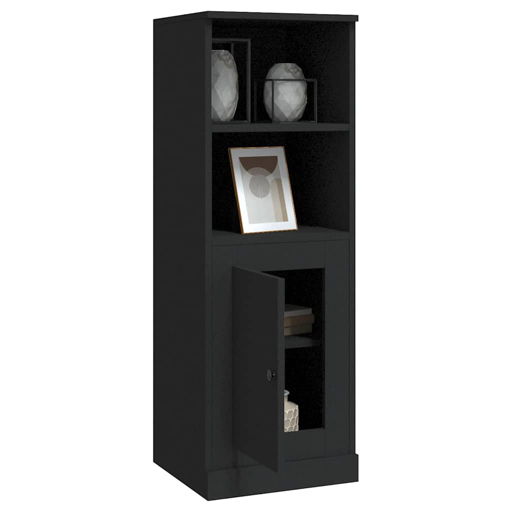 Highboard Black 36x35,5x103,5 cm Engineered Wood