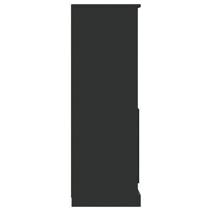 Highboard Black 36x35,5x103,5 cm Engineered Wood