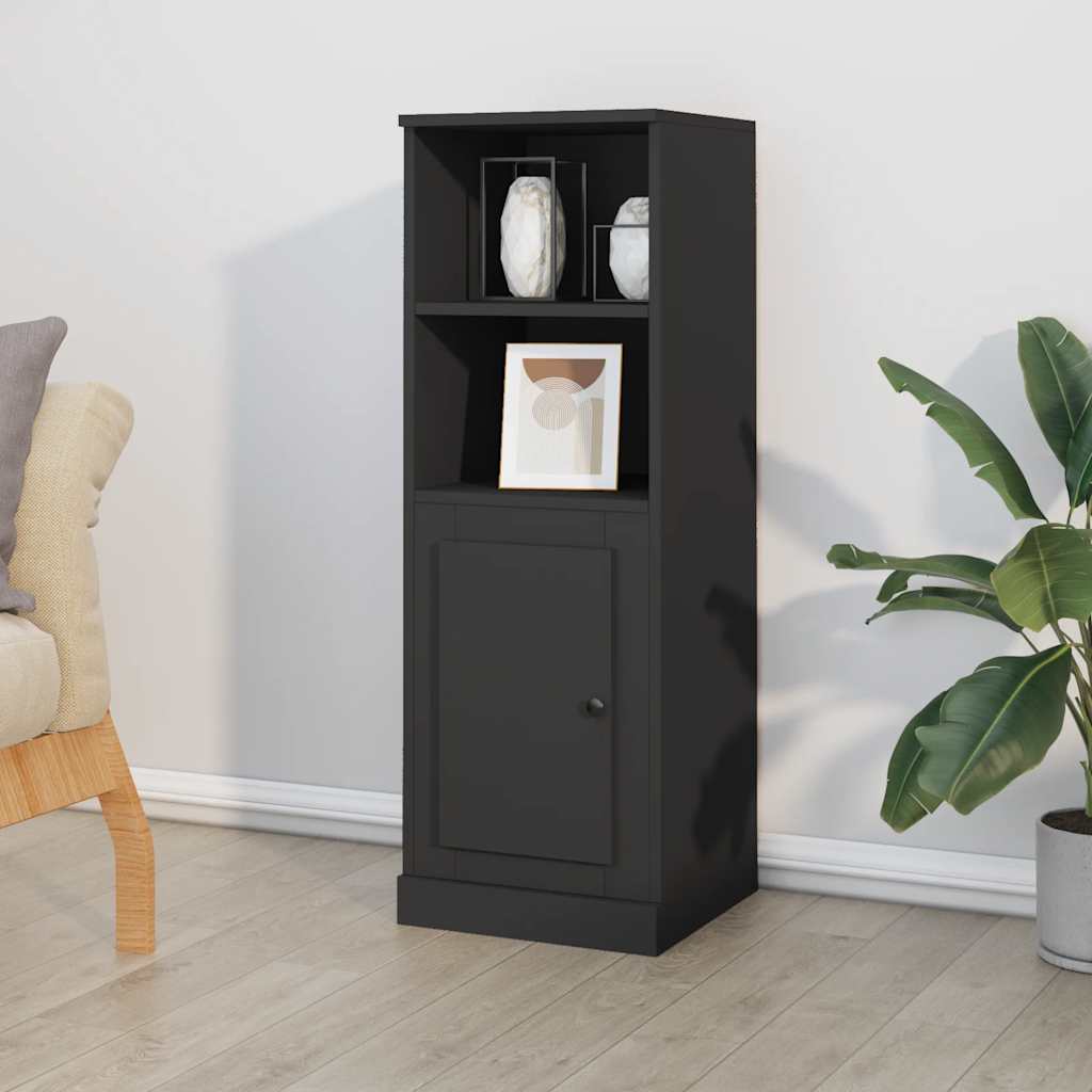 Highboard Black 36x35,5x103,5 cm Engineered Wood