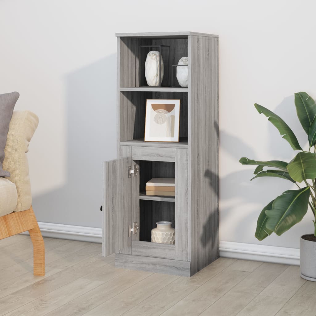 Highboard Grey Sonoma 36x35,5x103,5 cm Engineered Wood