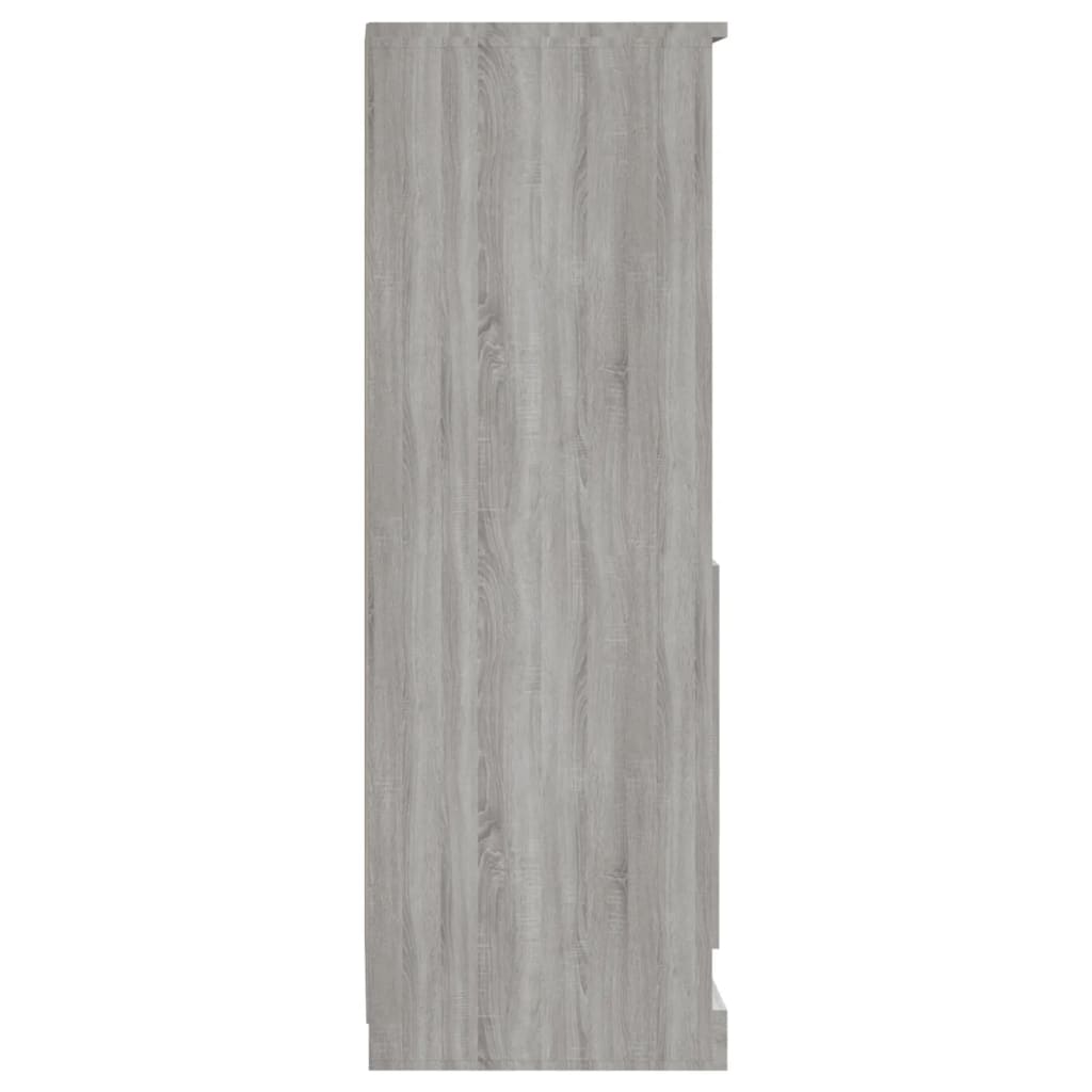 Highboard Grey Sonoma 36x35,5x103,5 cm Engineered Wood