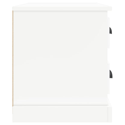 Bedside Cabinet White 60x39x45 cm