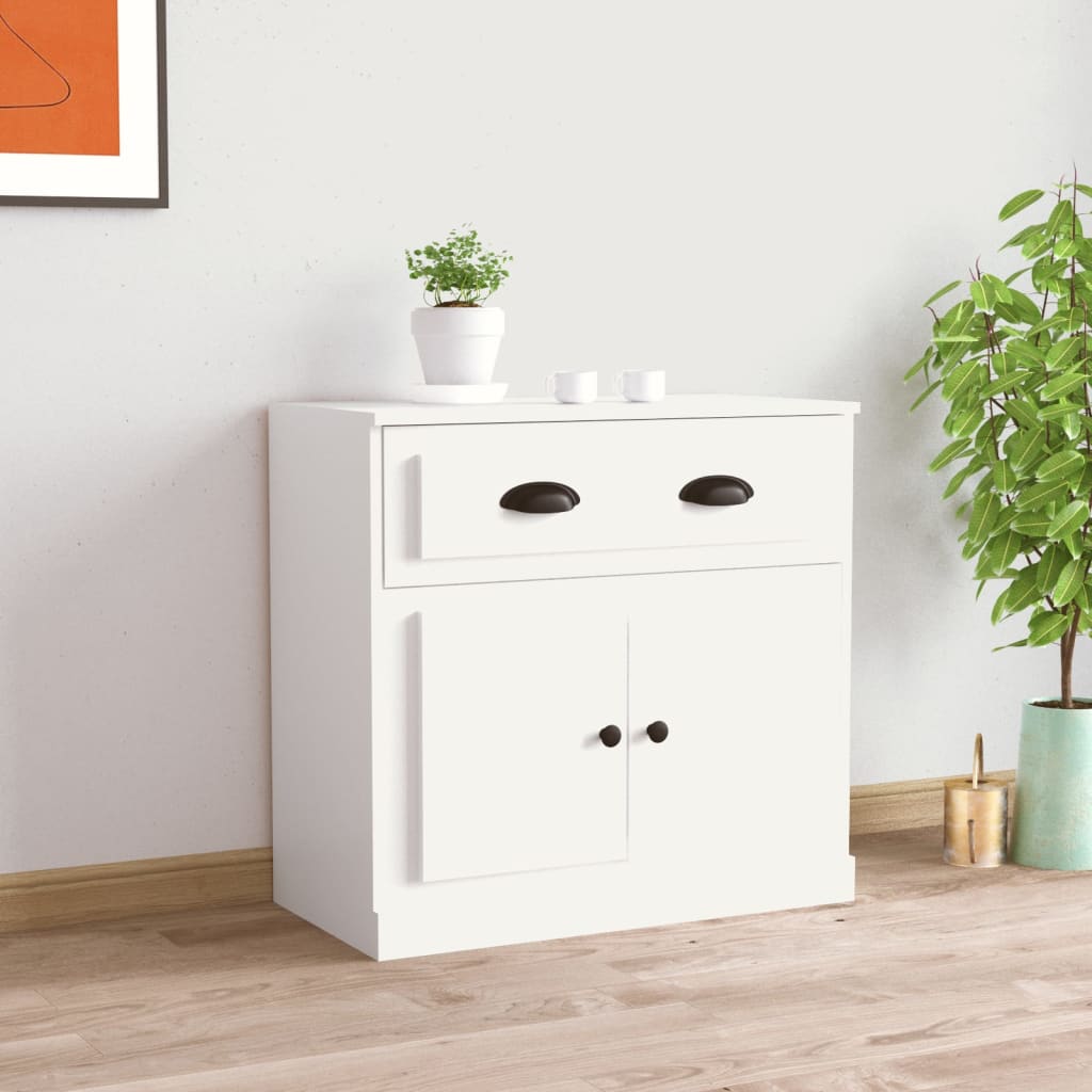 Sideboard White 70x35,5x67,5 cm Engineered Wood