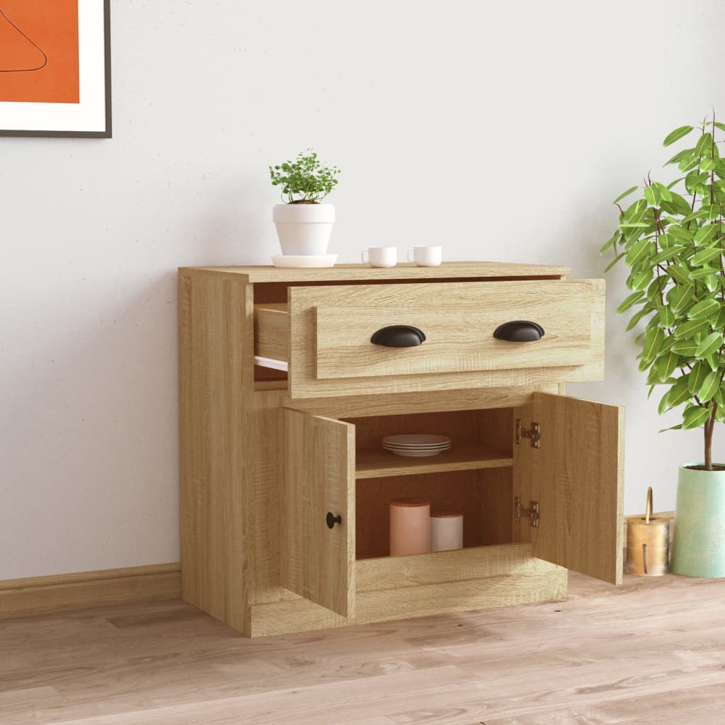 Sideboard Sonoma Oak 70x35,5x67,5 cm Engineered Wood