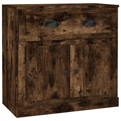 Sideboard Smoked Oak 70x35,5x67,5 cm Engineered Wood