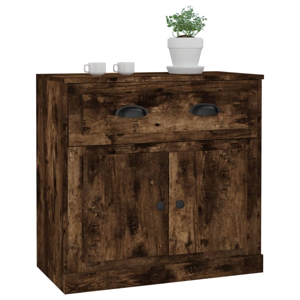 Sideboard Smoked Oak 70x35,5x67,5 cm Engineered Wood