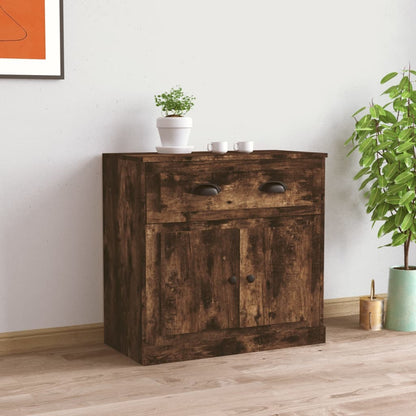 Sideboard Smoked Oak 70x35,5x67,5 cm Engineered Wood