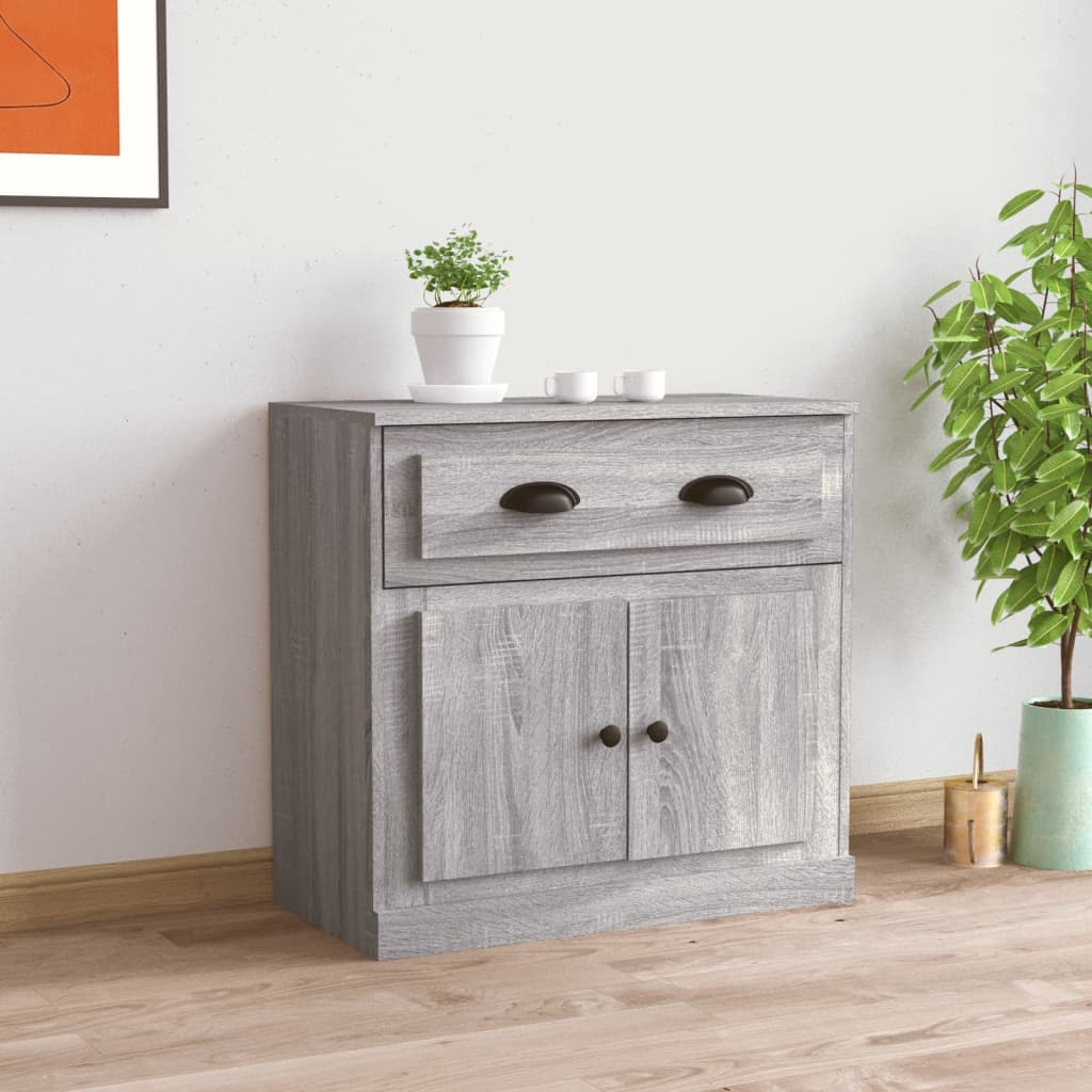 Sideboard Grey Sonoma 70x35,5x67,5 cm Engineered Wood