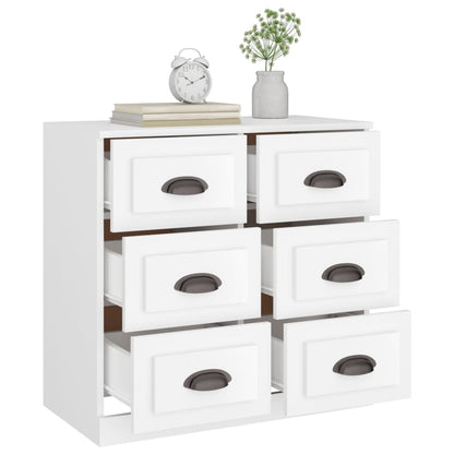 Sideboard White 70x35,5x67,5 cm Engineered Wood