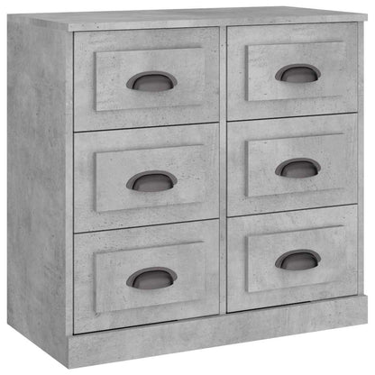 Sideboard Concrete Grey 70x35.5x67.5 cm Engineered Wood