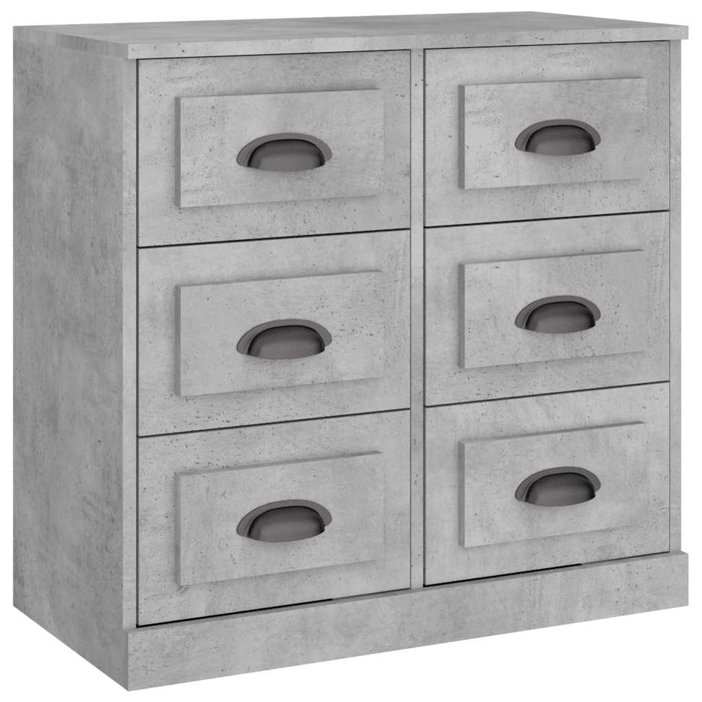 Sideboard Concrete Grey 70x35,5x67,5 cm Engineered Wood