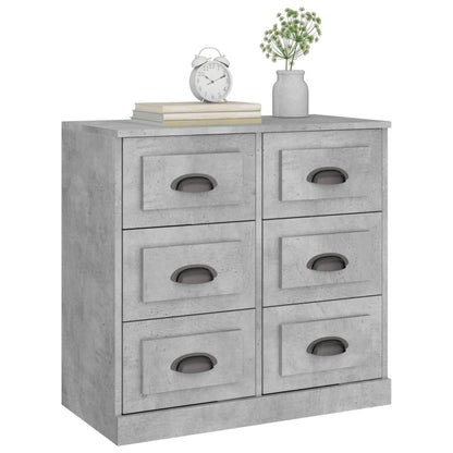 Sideboard Concrete Grey 70x35,5x67,5 cm Engineered Wood