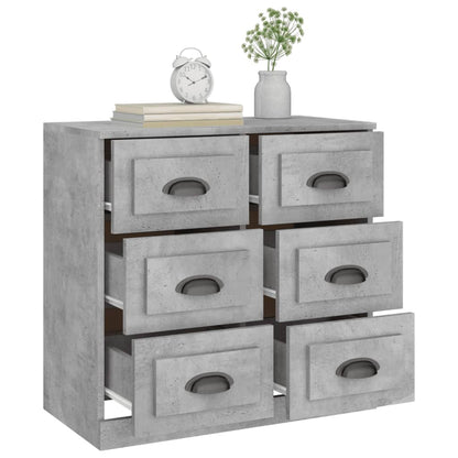 Sideboard Concrete Grey 70x35,5x67,5 cm Engineered Wood