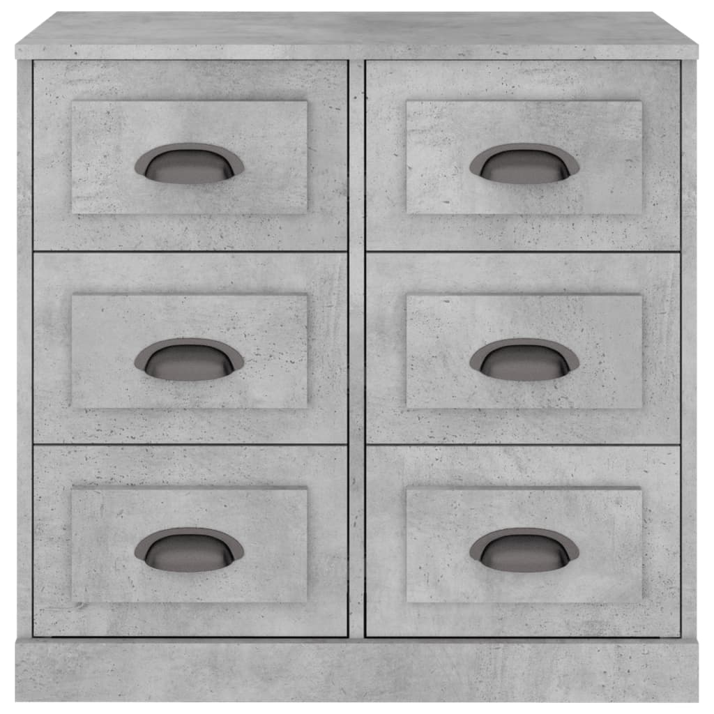 Sideboard Concrete Grey 70x35,5x67,5 cm Engineered Wood