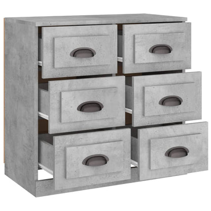 Sideboard Concrete Grey 70x35,5x67,5 cm Engineered Wood