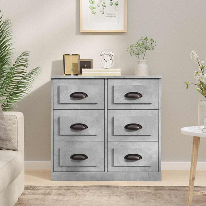 Sideboard Concrete Grey 70x35,5x67,5 cm Engineered Wood