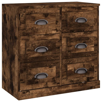 Sideboard Smoked Oak 70x35,5x67,5 cm Engineered Wood