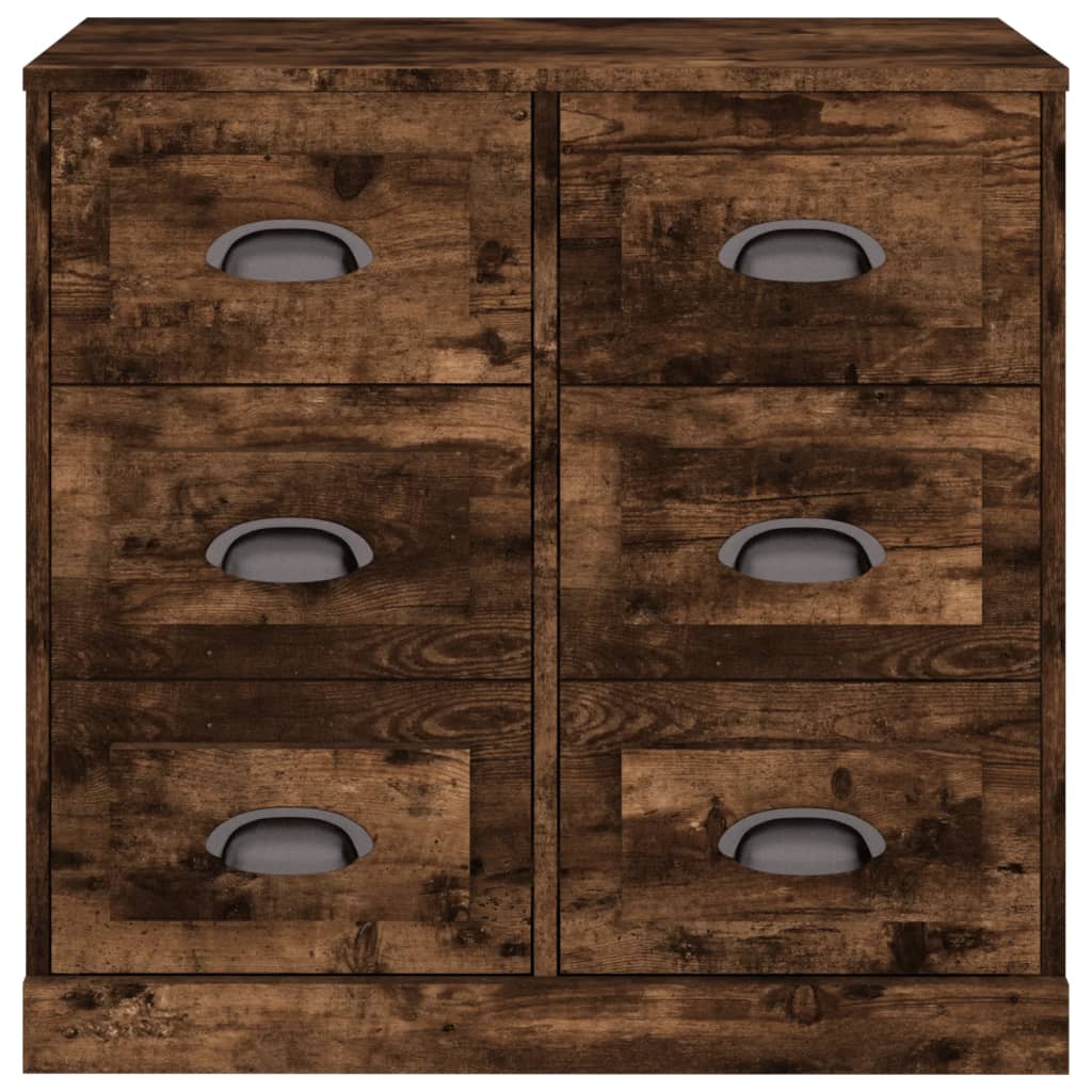 Sideboard Smoked Oak 70x35,5x67,5 cm Engineered Wood