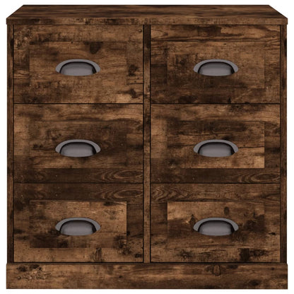 Sideboard Smoked Oak 70x35,5x67,5 cm Engineered Wood